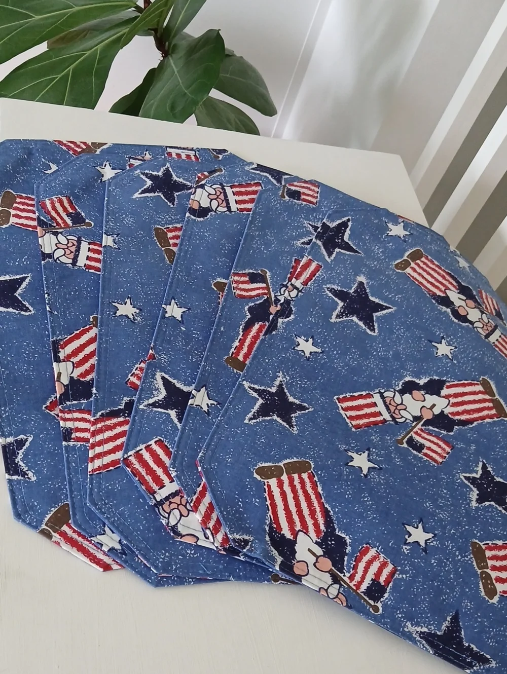 Uncle Sam Stars Patriotic Placemats 18x13